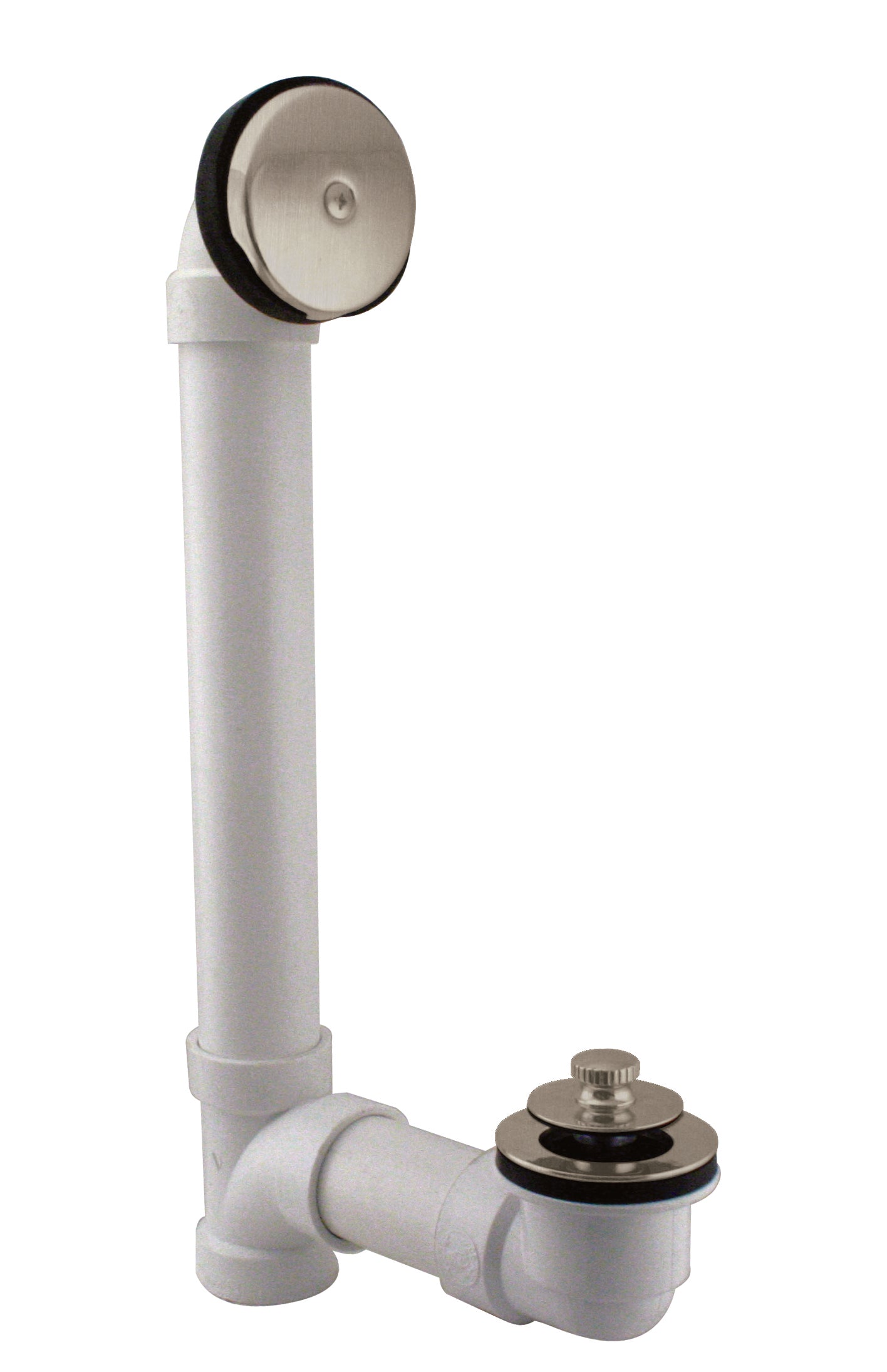 Westbrass D49721 Pull and Drain Sch. 40 PVC Bath Waste with One-Hole Top Elbow