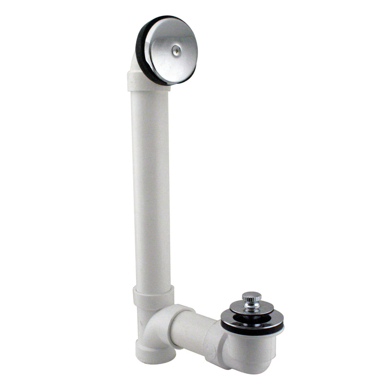 Westbrass D49721 Pull and Drain Sch. 40 PVC Bath Waste with One-Hole Top Elbow