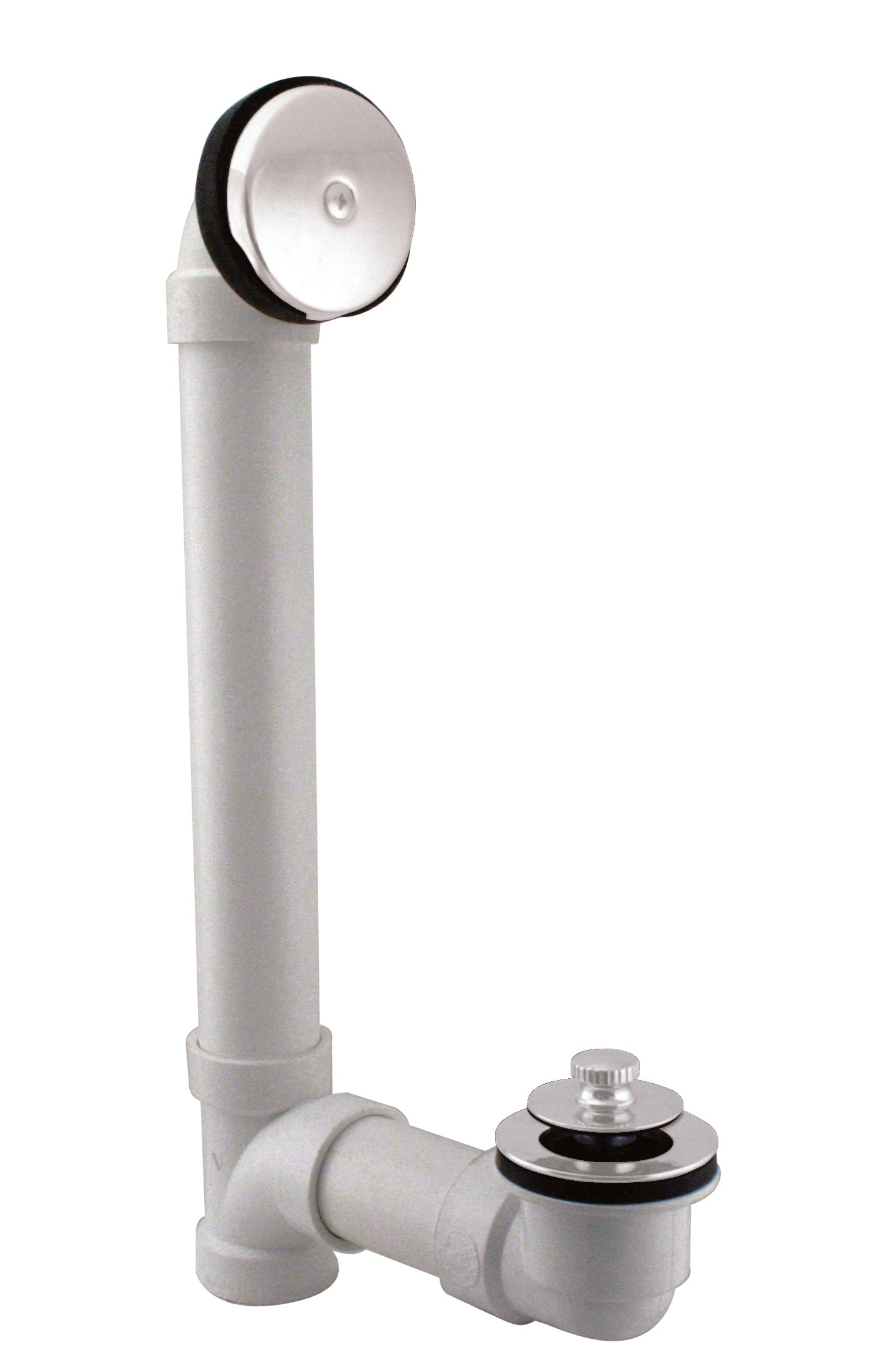 Westbrass D49721 Pull and Drain Sch. 40 PVC Bath Waste with One-Hole Top Elbow