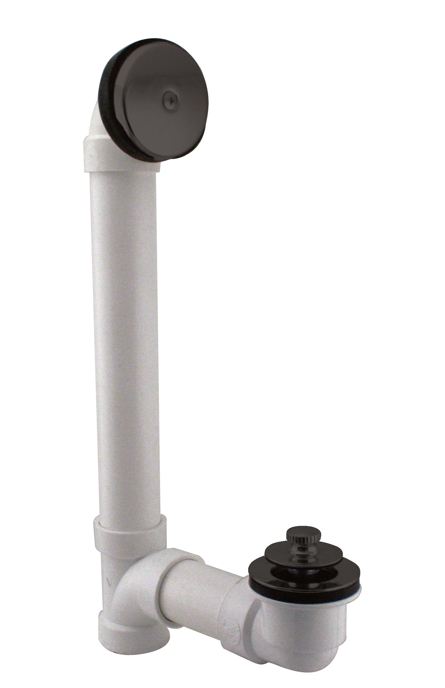 Westbrass D49721 Pull and Drain Sch. 40 PVC Bath Waste with One-Hole Top Elbow