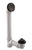 Westbrass D49721 Pull and Drain Sch. 40 PVC Bath Waste with One-Hole Top Elbow