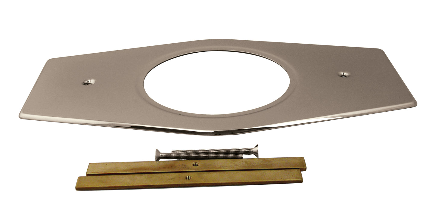 Westbrass D502 One-Hole Remodel Plate for Moen and Delta