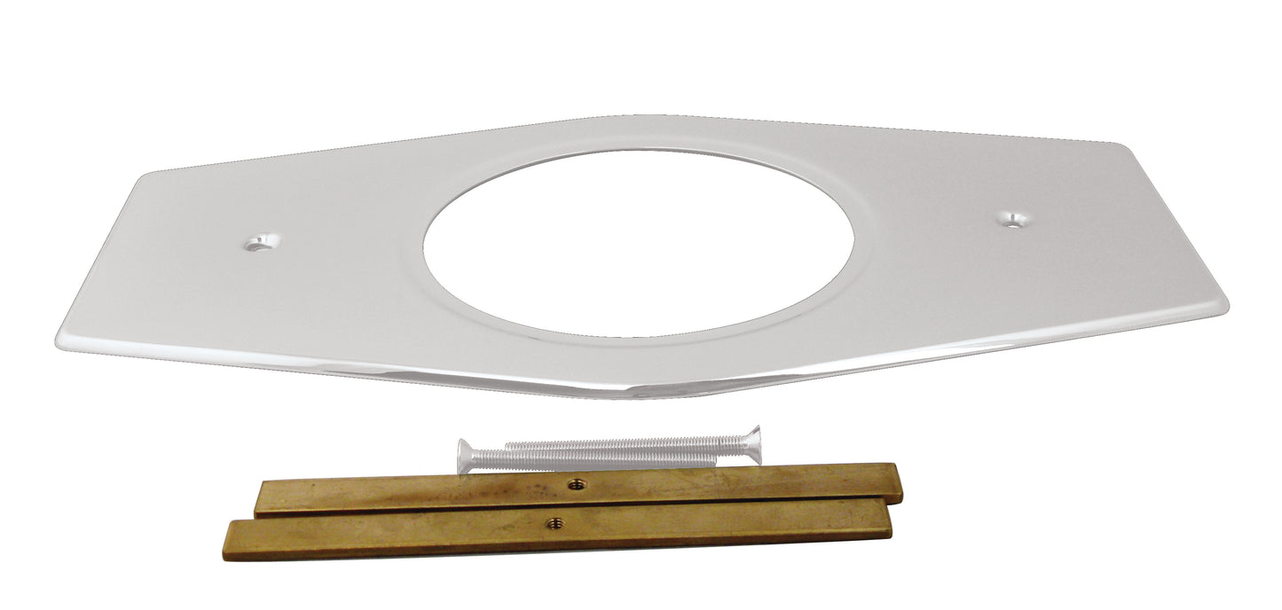 Westbrass D502 One-Hole Remodel Plate for Moen and Delta