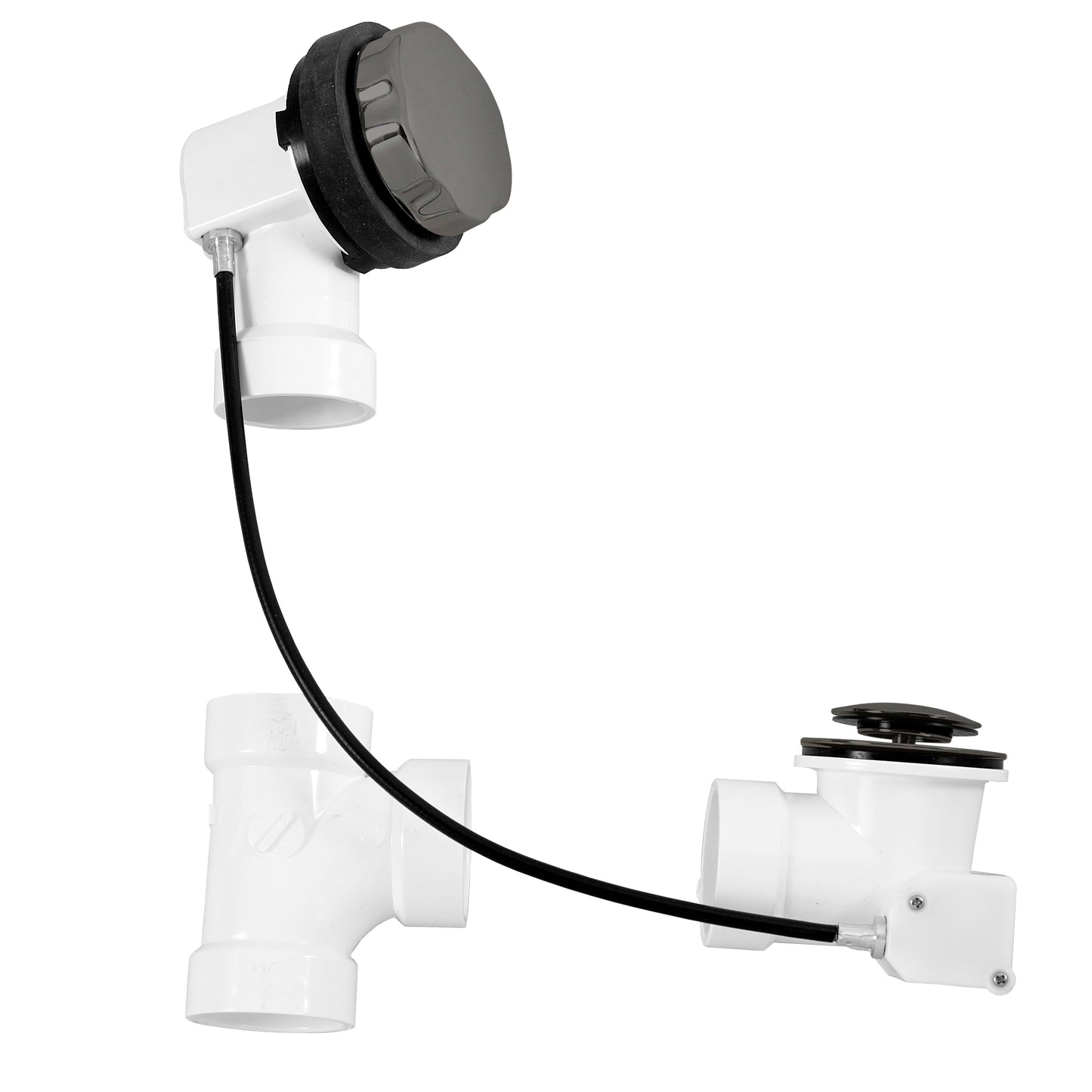 Westbrass D50P27 Sch. 40 PVC 27 in. Cable Drive Bath Waste