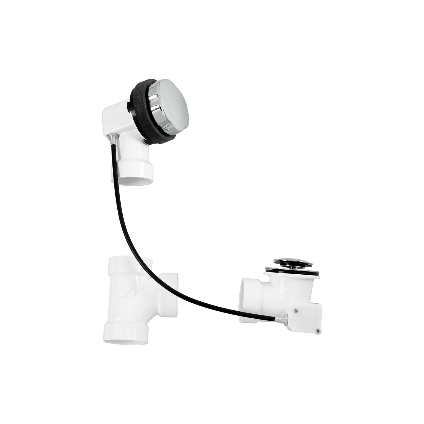 Westbrass D50P27 Sch. 40 PVC 27 in. Cable Drive Bath Waste