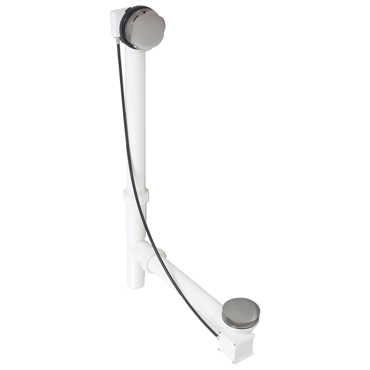 Westbrass D50P27TLE Tubular 27 in. Cable Drive Bath Waste