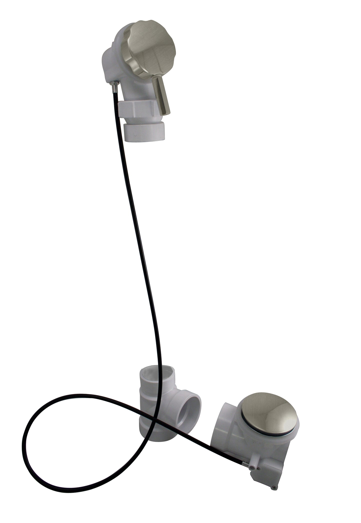 Westbrass D52P45BJ Rapid Flow 2 in. Ball Joint Head PVC Cable Drive with 45 Cable - Parent