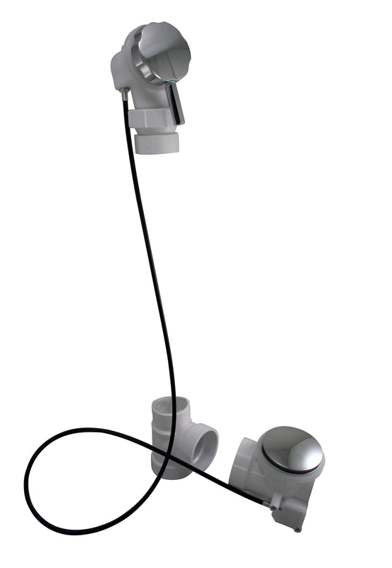 Westbrass D52P45BJ Rapid Flow 2 in. Ball Joint Head PVC Cable Drive with 45 Cable