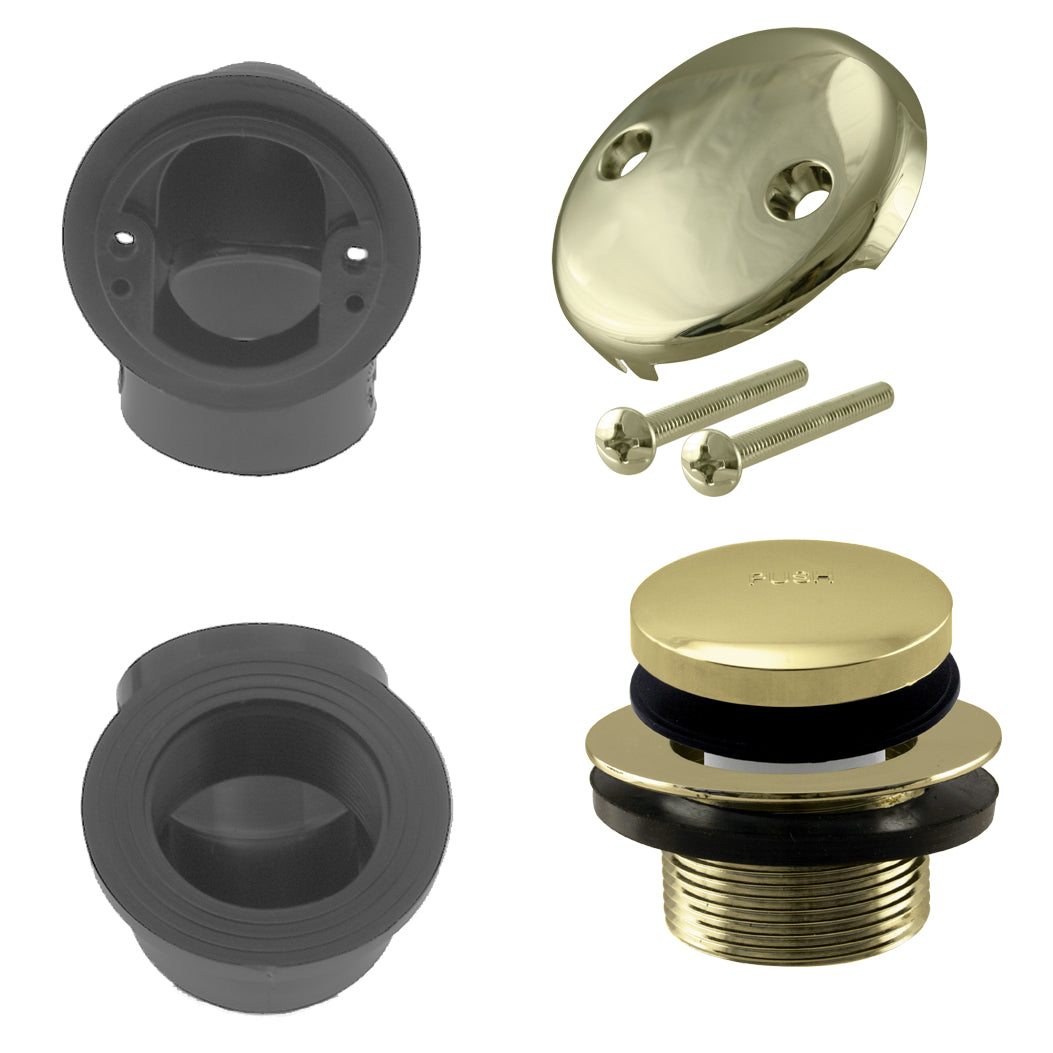 Westbrass D534 Tip Toe Sch. 40 ABS Plumbers Pack with Two-Hole Elbow - Parent