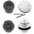 Westbrass D544 Twist and Close Sch. 40 ABS Plumbers Pack with Two-Hole Elbow