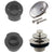 Westbrass D574 Pull  Drain Sch. 40 ABS Plumbers Pack with Two-Hole Elbow