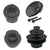 Westbrass D574 Pull  Drain Sch. 40 ABS Plumbers Pack with Two-Hole Elbow