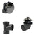 Westbrass D594AHRK Illusionary Overflow Sch. 40 ABS Plumbers Pack with Lift and Turn Bath Drain