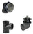 Westbrass D594AHRK Illusionary Overflow Sch. 40 ABS Plumbers Pack with Lift and Turn Bath Drain