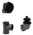 Westbrass D594AHRK Illusionary Overflow Sch. 40 ABS Plumbers Pack with Lift and Turn Bath Drain