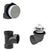 Westbrass D594AHRK Illusionary Overflow Sch. 40 ABS Plumbers Pack with Lift and Turn Bath Drain