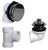 Westbrass D594PHRK Illusionary Overflow Sch. 40 PVC Plumbers Pack with Lift and Turn Bath Drain