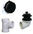 Westbrass D594PHRK Illusionary Overflow Sch. 40 PVC Plumbers Pack with Lift and Turn Bath Drain
