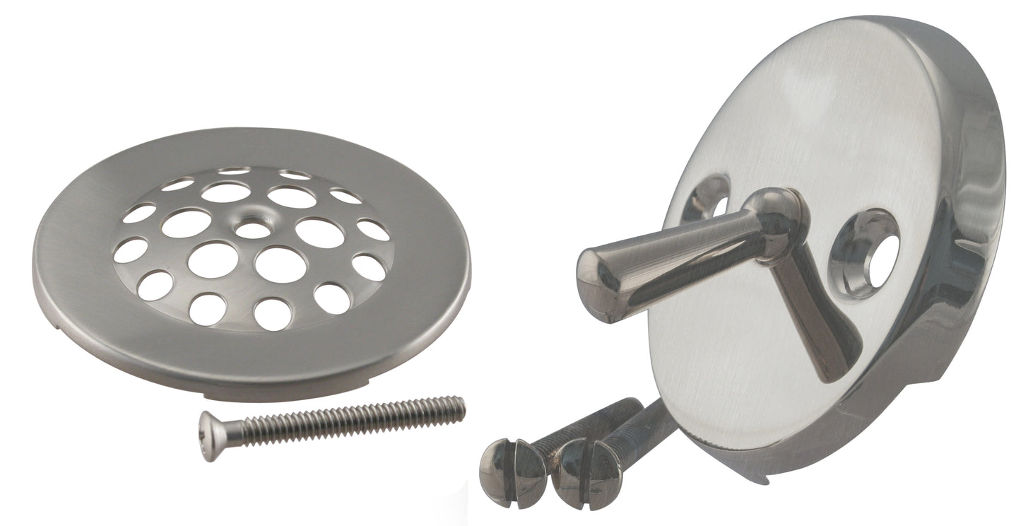 Westbrass D92 Beehive Grid Tub Trim Grate with Trip Lever Faceplate