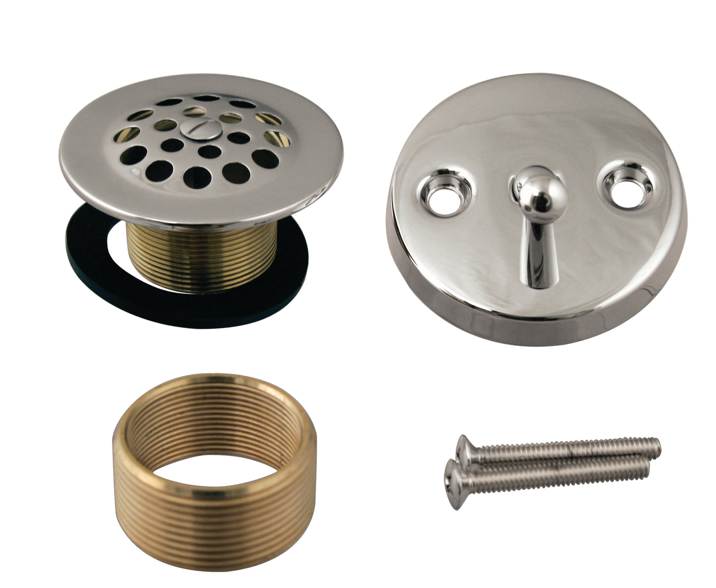 Westbrass D92K Beehive Grid Universal Tub Trim with Trip Lever Faceplate