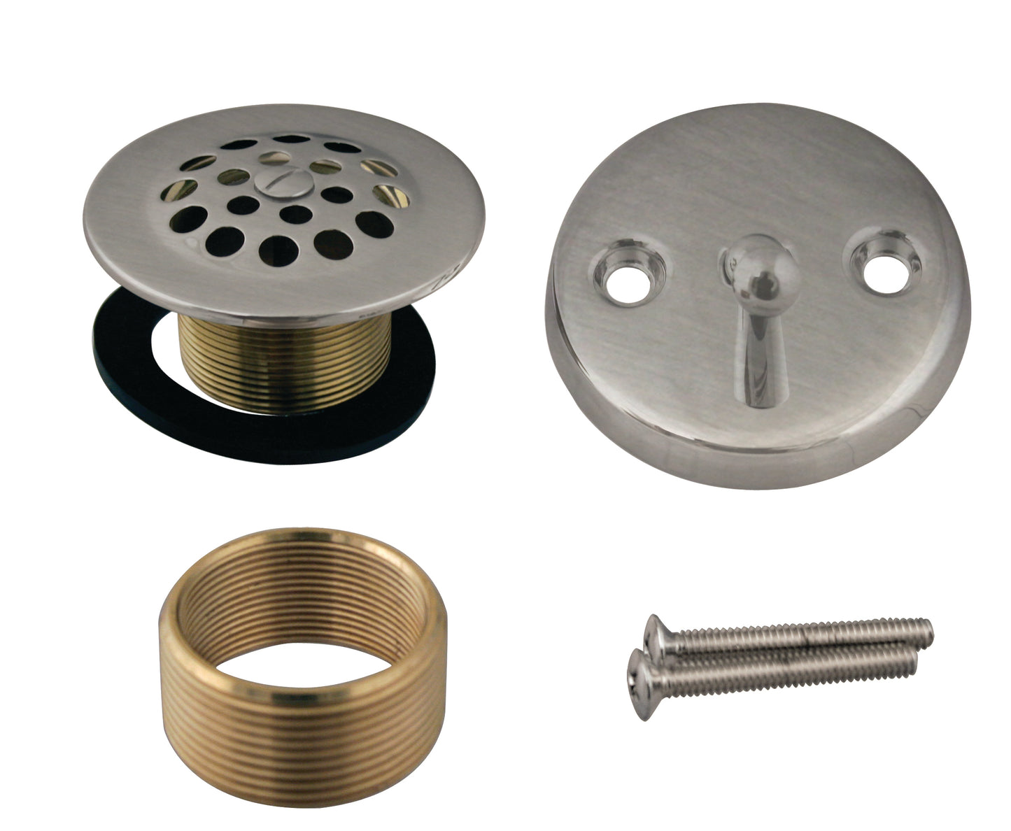 Westbrass D92K Beehive Grid Universal Tub Trim with Trip Lever Faceplate