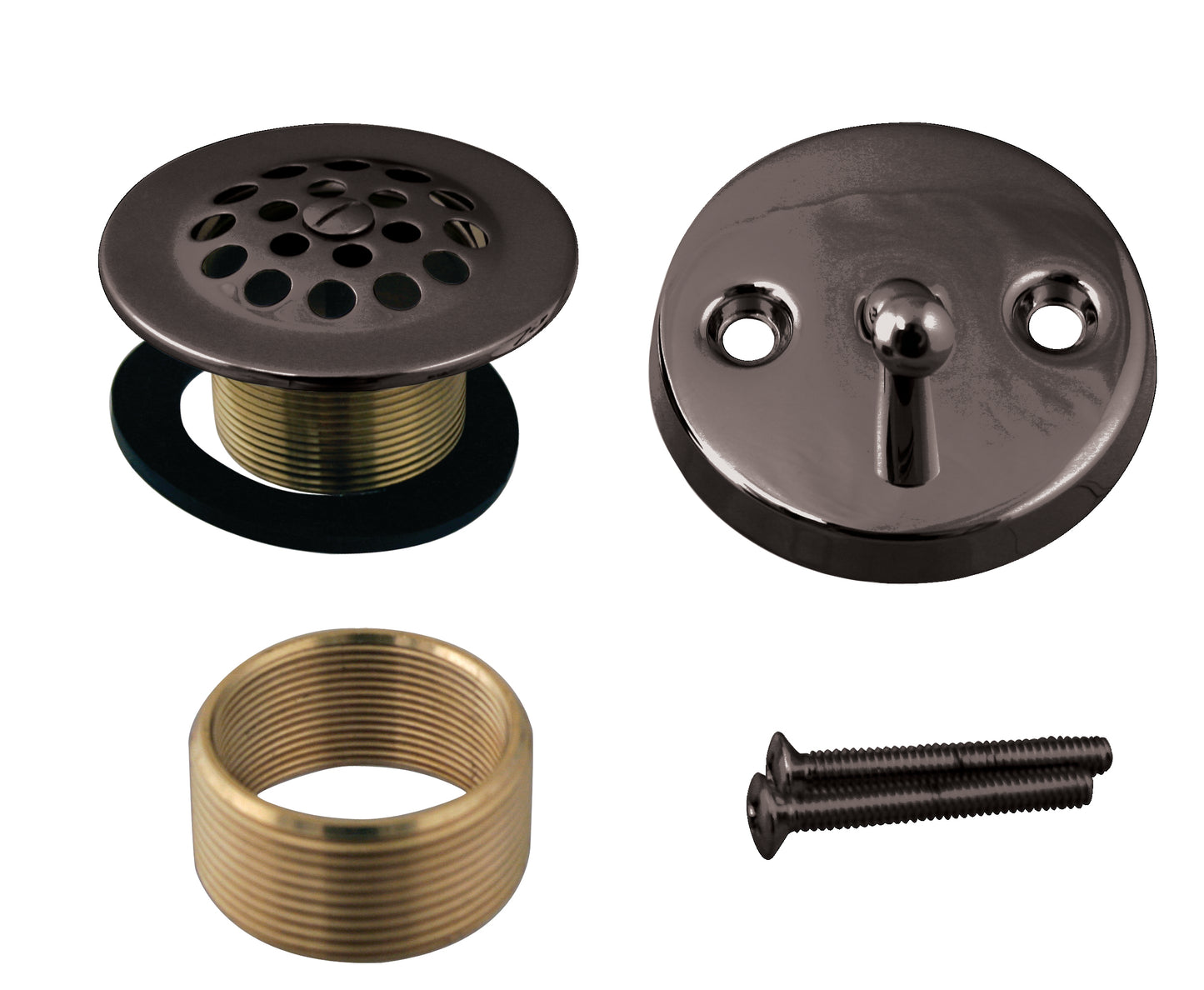 Westbrass D92K Beehive Grid Universal Tub Trim with Trip Lever Faceplate