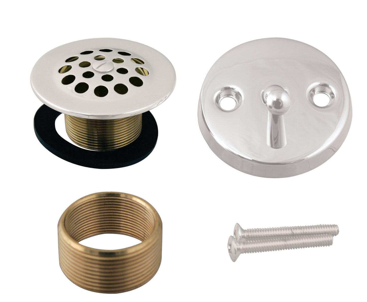 Westbrass D92K Beehive Grid Universal Tub Trim with Trip Lever Faceplate