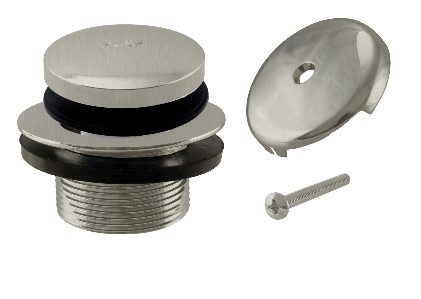 Westbrass D93 Tip Toe Tub Trim Set with One-Hole Overflow Faceplate