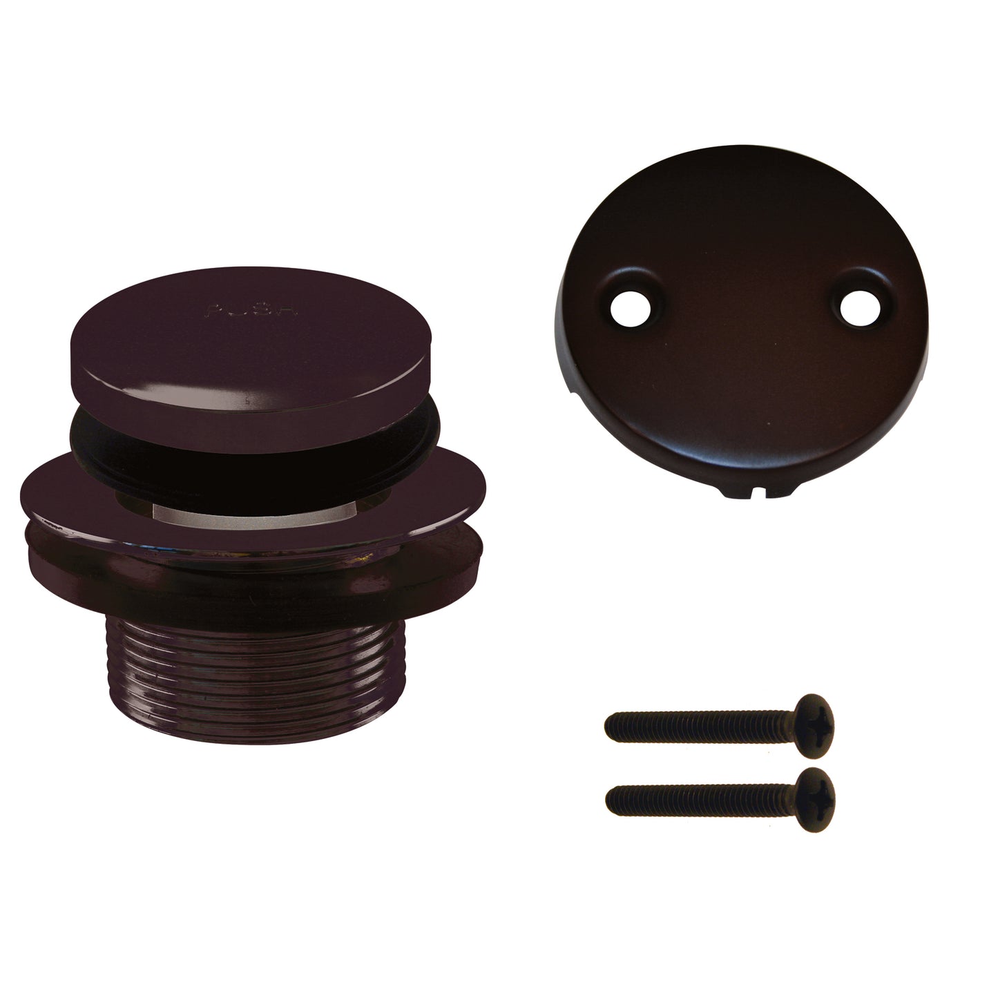 Westbrass D93-2 Tip Toe Tub Trim Set with Two-Hole Overflow Faceplate