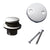 Westbrass D93-2 Tip Toe Tub Trim Set with Two-Hole Overflow Faceplate