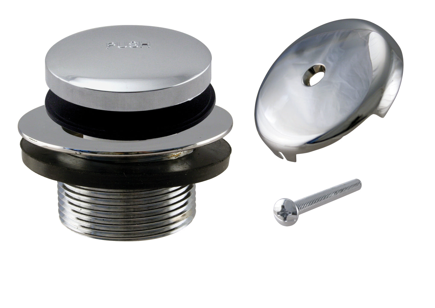 Westbrass D93 Tip Toe Tub Trim Set with One-Hole Overflow Faceplate