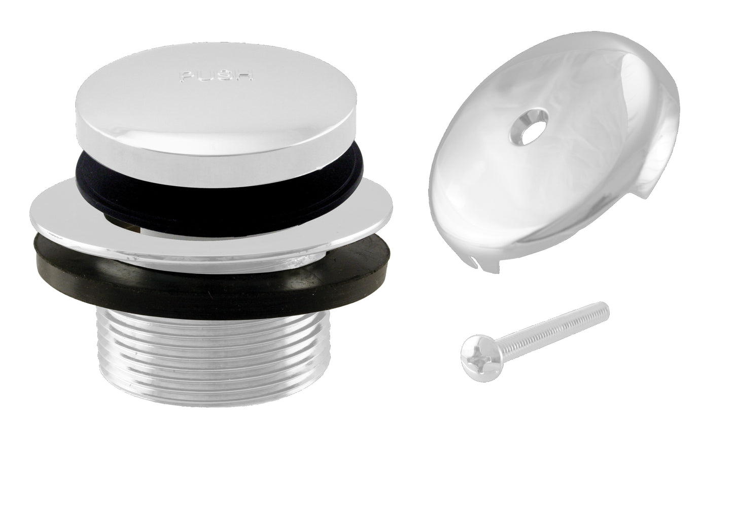 Westbrass D93 Tip Toe Tub Trim Set with One-Hole Overflow Faceplate