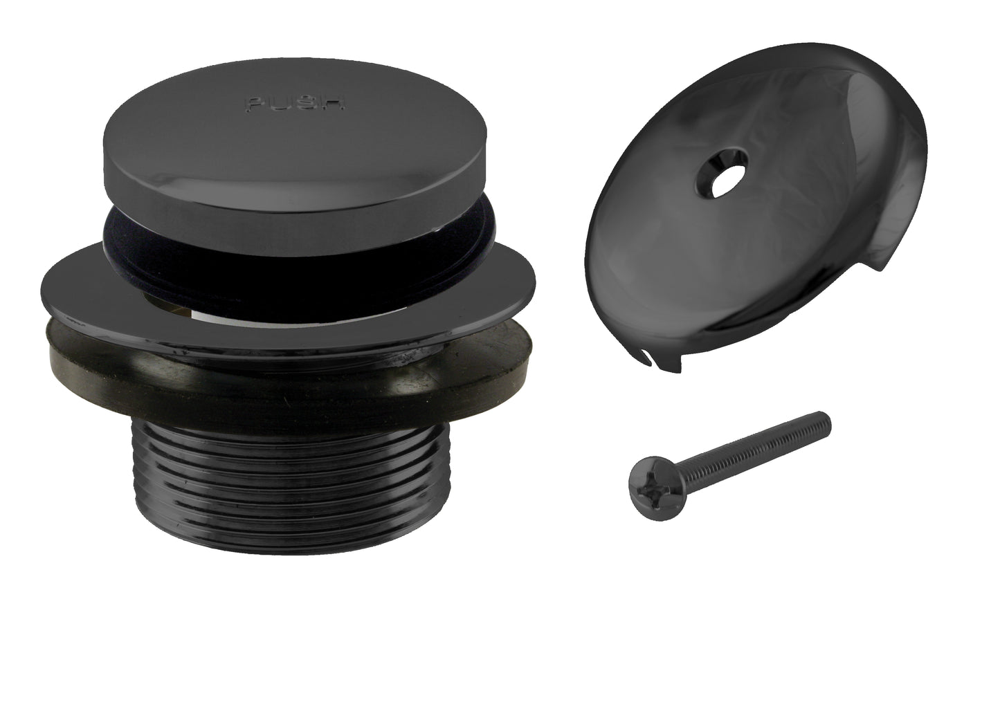 Westbrass D93 Tip Toe Tub Trim Set with One-Hole Overflow Faceplate