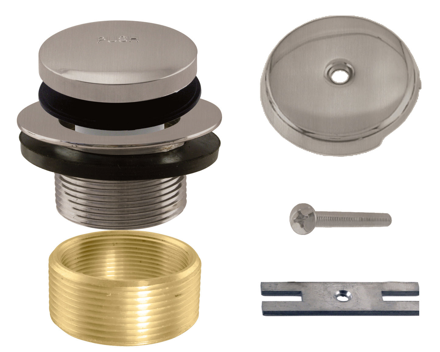 Westbrass D931K Tip Toe Universal Tub Trim with One-Hole Faceplate