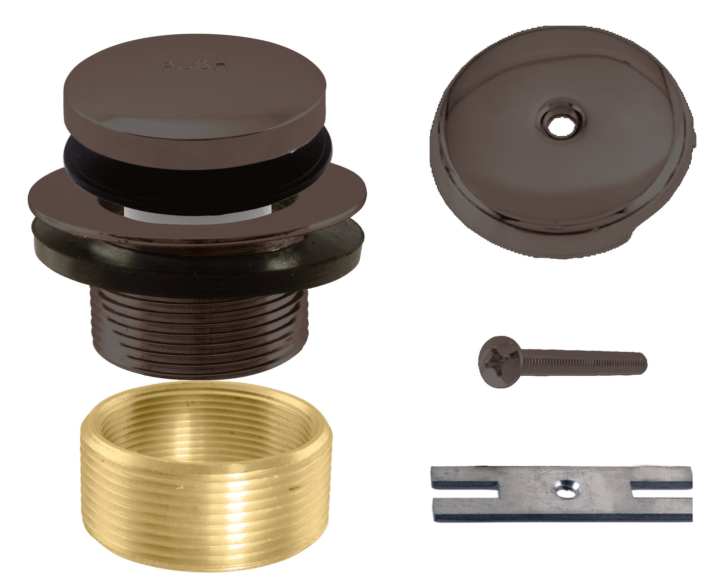 Westbrass D931K Tip Toe Universal Tub Trim with One-Hole Faceplate