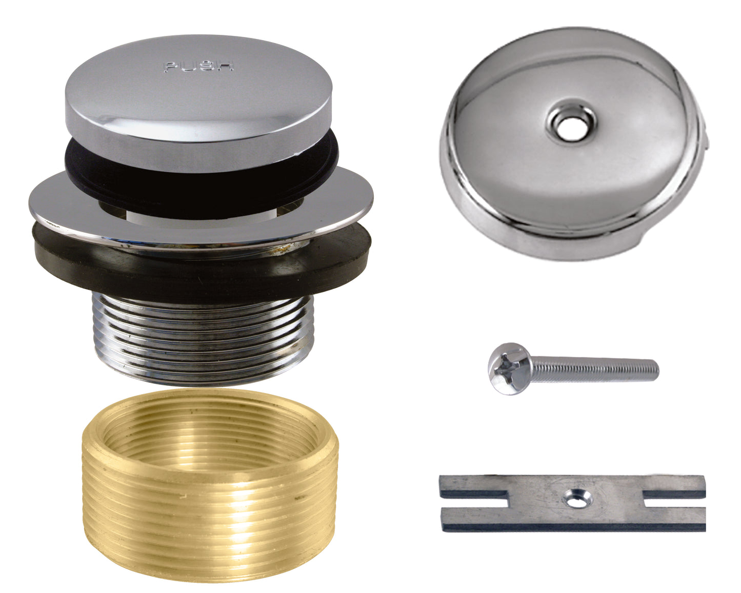 Westbrass D931K Tip Toe Universal Tub Trim with One-Hole Faceplate