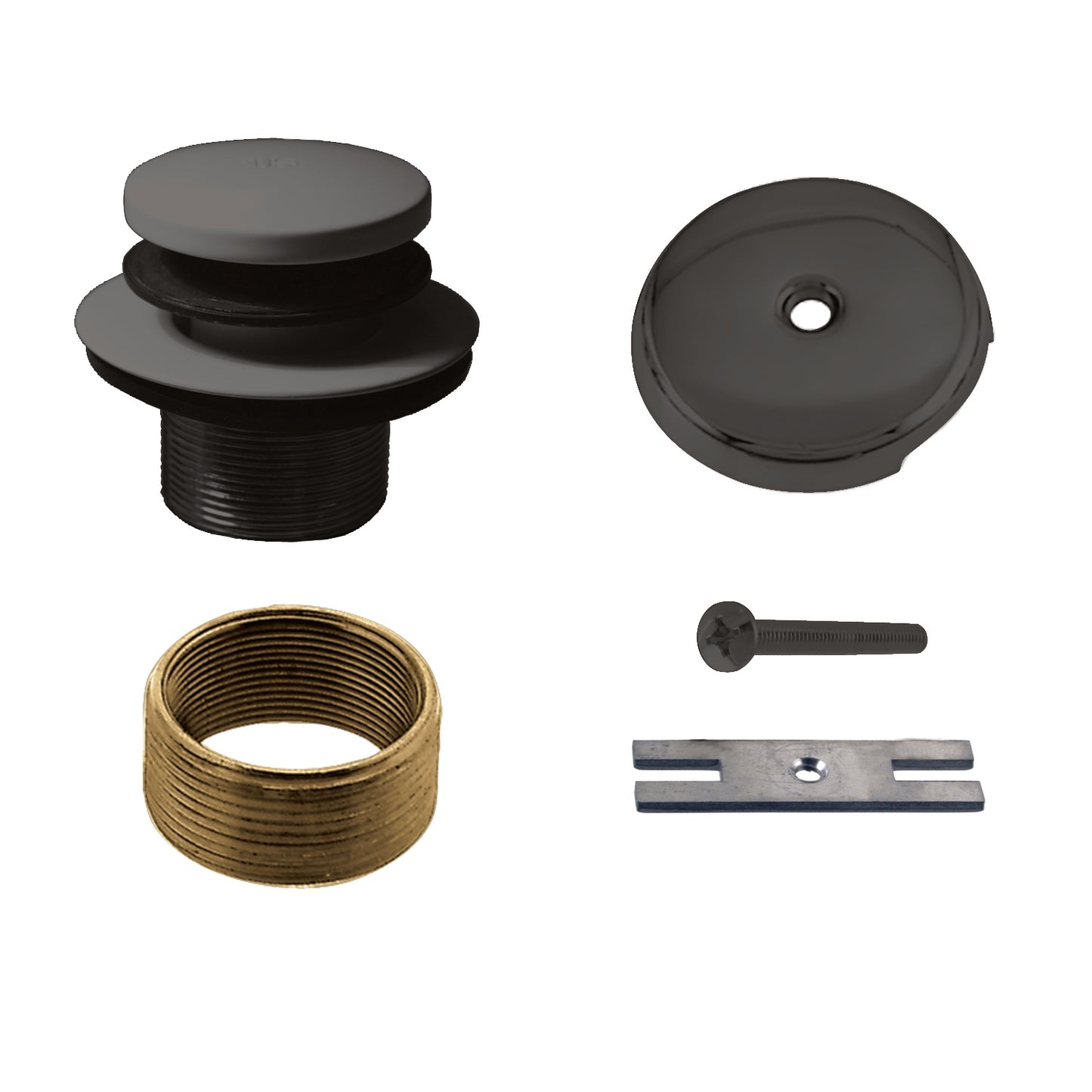 Westbrass D931K Tip Toe Universal Tub Trim with One-Hole Faceplate