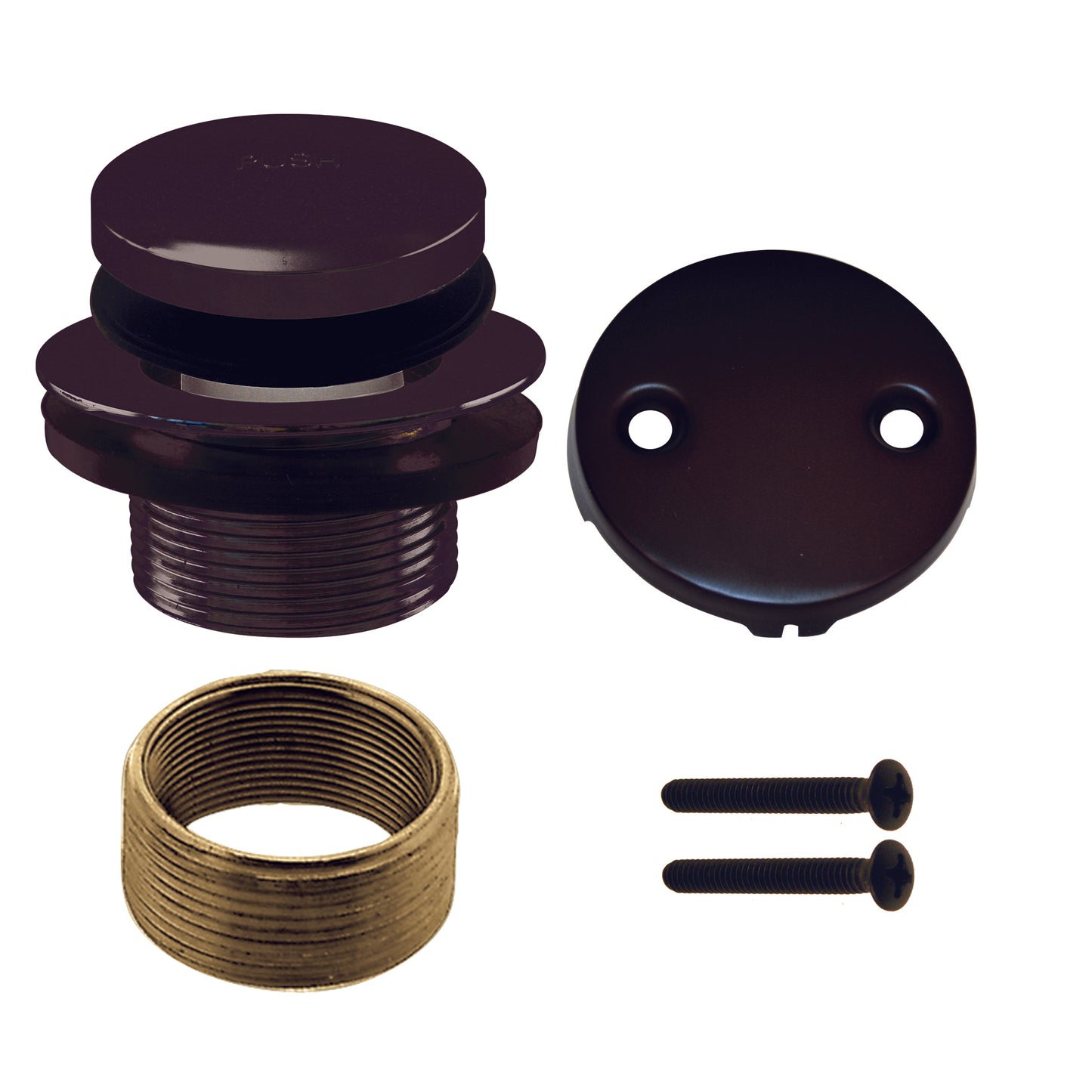 Westbrass D93K Tip Toe Universal Tub Trim with Two-Hole Faceplate