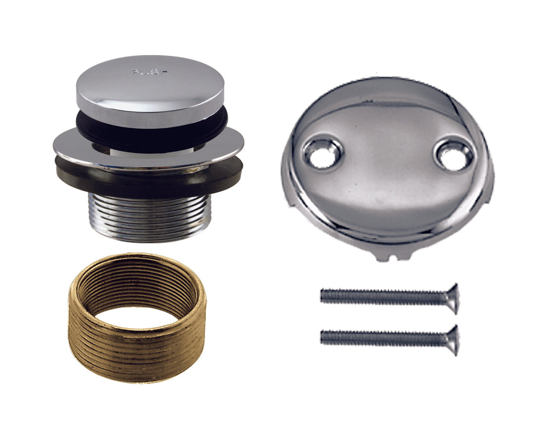 Westbrass D93K Tip Toe Universal Tub Trim with Two-Hole Faceplate