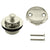 Westbrass D94-2 Twist and Close Tub Trim Set with Two-Hole Overflow Faceplate - Parent