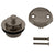 Westbrass D94-2 Twist and Close Tub Trim Set with Two-Hole Overflow Faceplate
