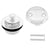 Westbrass D94-2 Twist and Close Tub Trim Set with Two-Hole Overflow Faceplate