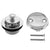 Westbrass D94-2 Twist and Close Tub Trim Set with Two-Hole Overflow Faceplate