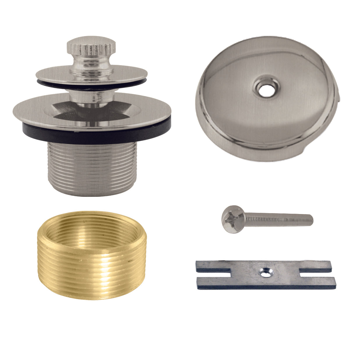 Westbrass D941K Twist and Close Universal Tub Trim with One-Hole Faceplate