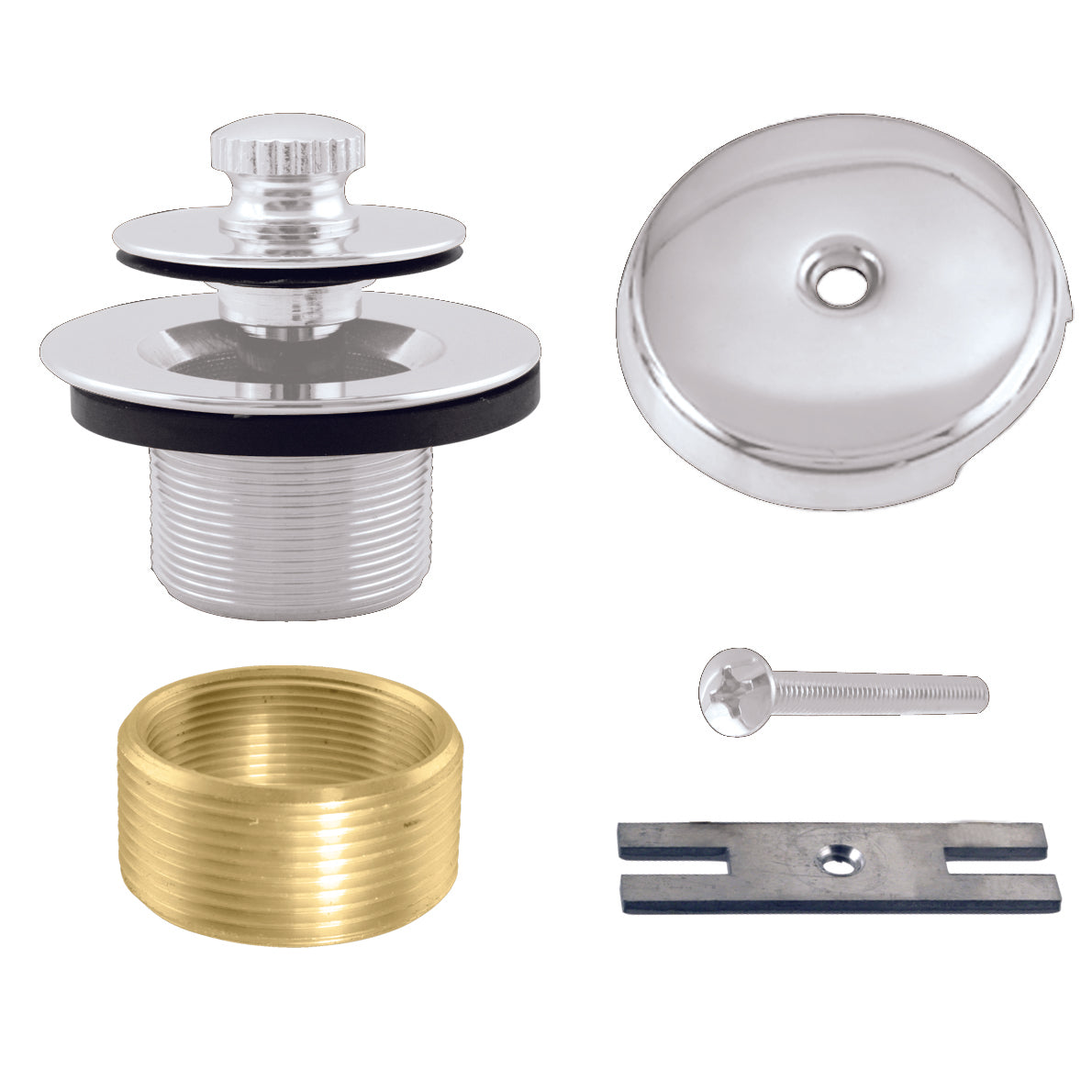 Westbrass D941K Twist and Close Universal Tub Trim with One-Hole Faceplate