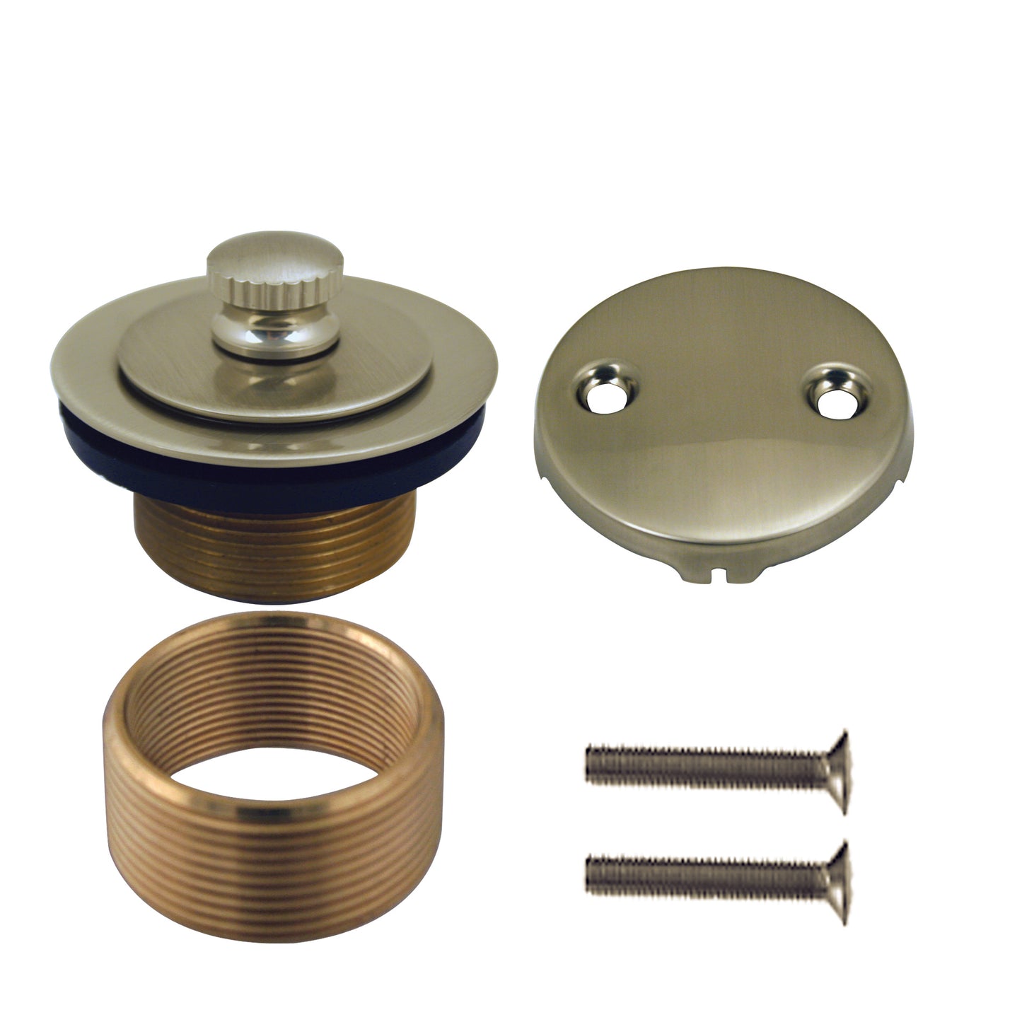 Westbrass D94K Twist and Close Universal Tub Trim with Two-Hole Faceplate