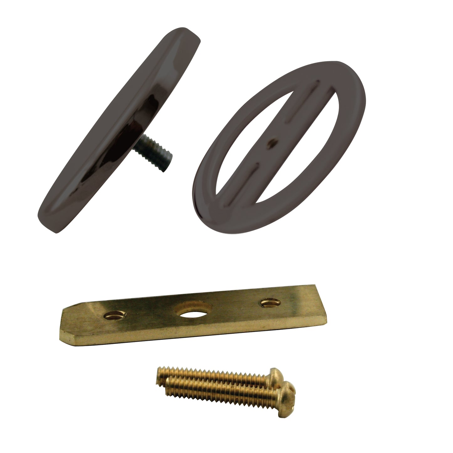 Westbrass D980R Floating No-Hole Overflow Faceplate