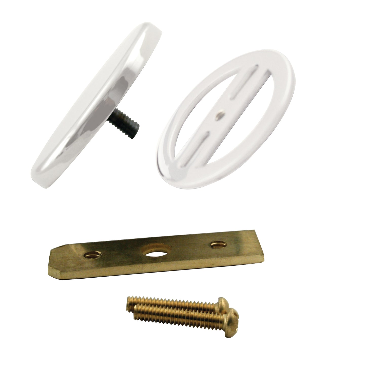 Westbrass D980R Floating No-Hole Overflow Faceplate