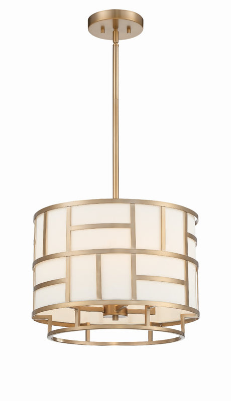 Crystorama DAN-404-VG Libby Langdon for Crystorama Danielson 4 Light Chandelier - Vibrant Gold