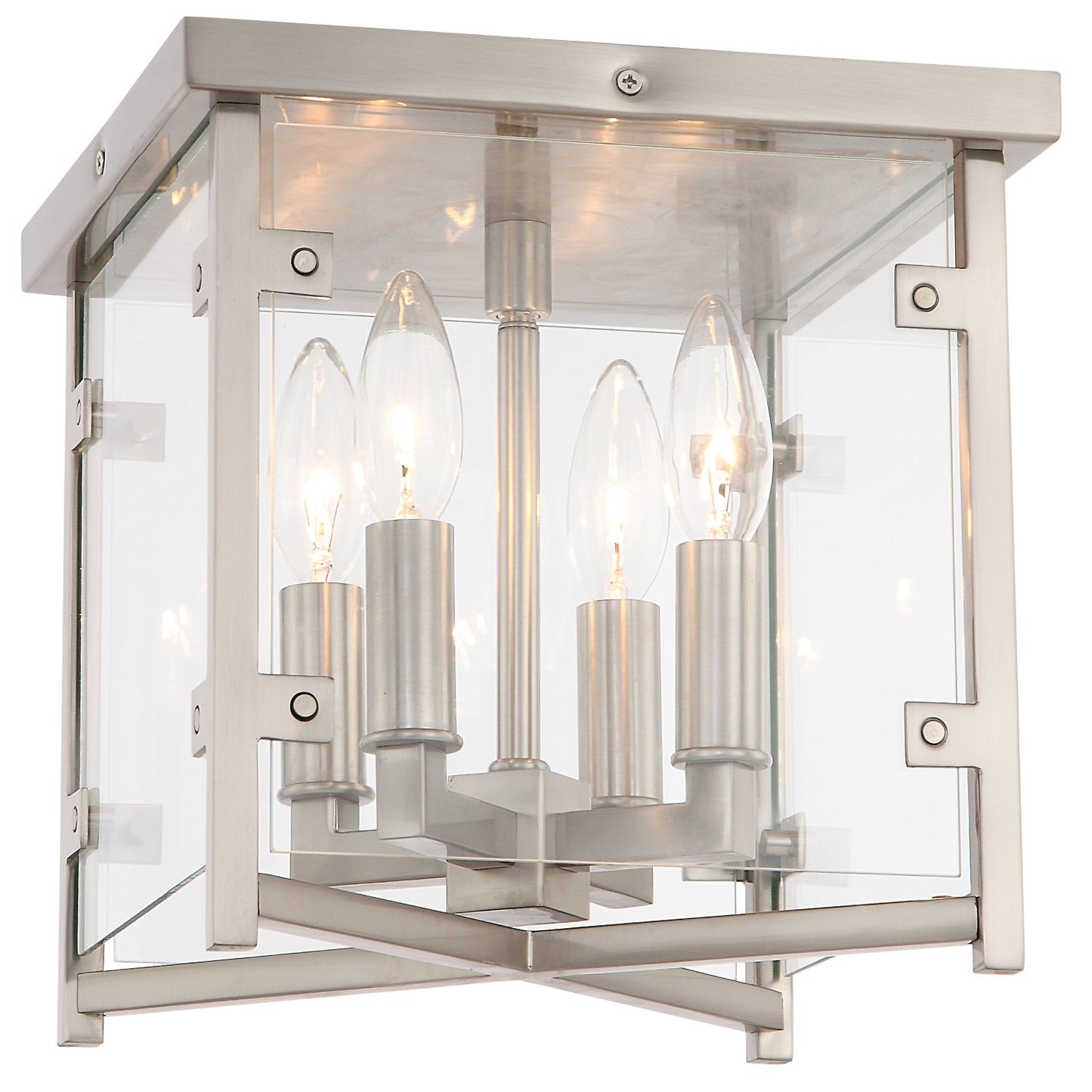 Crystorama DAN-8793-BN Danbury 4 Light Ceiling Mount - Brushed Nickel